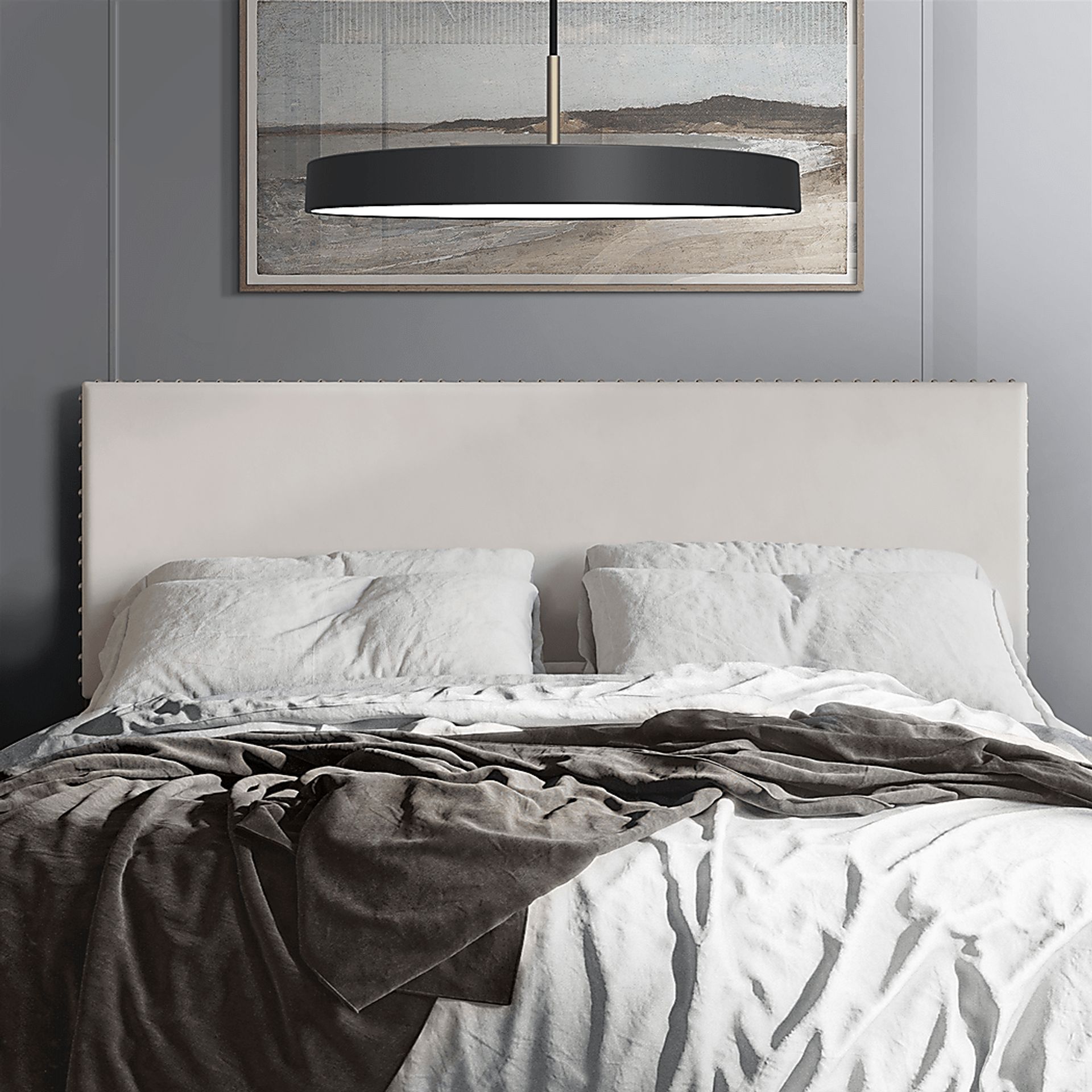 Romtaraes Beige King Headboard - Image 2