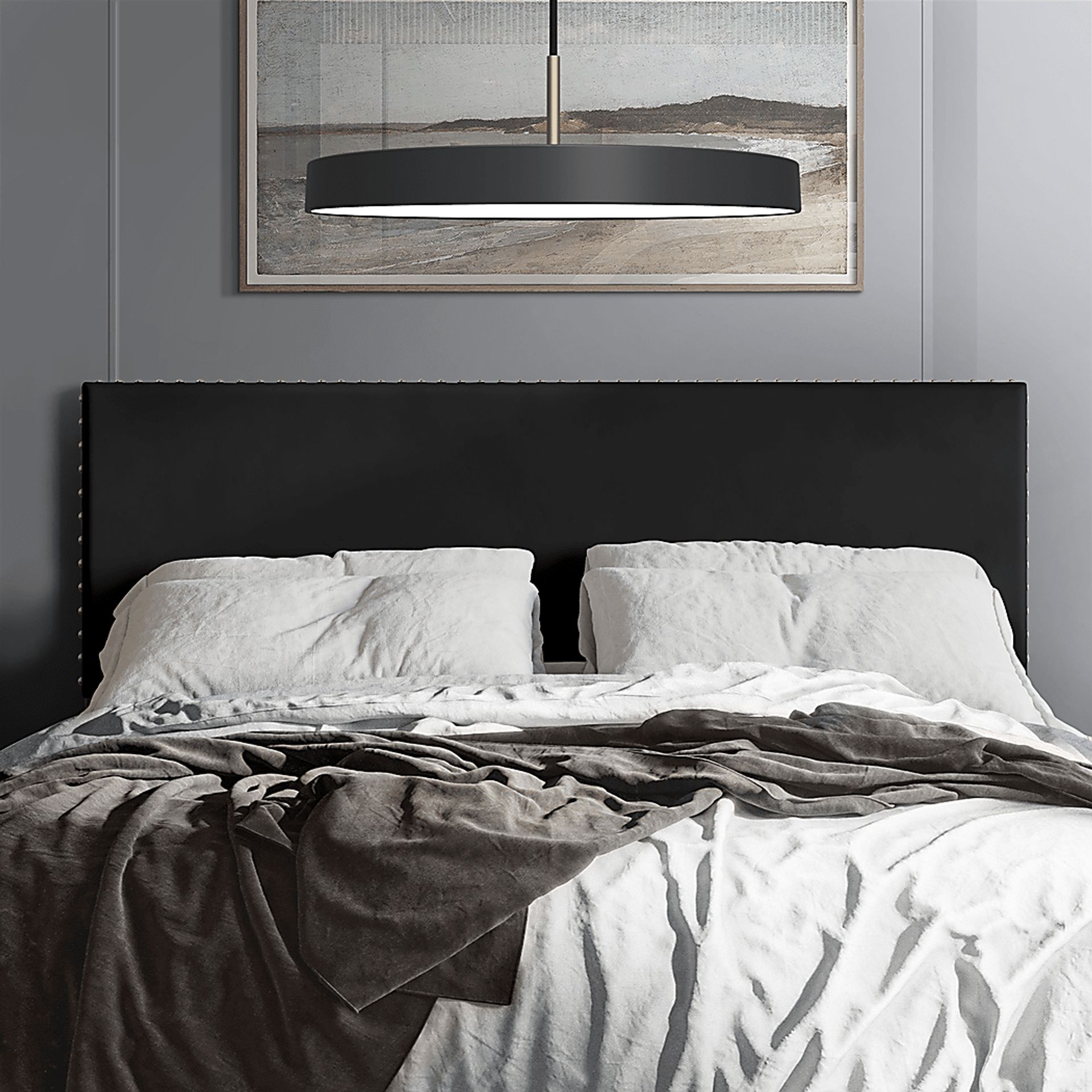 Romtaraes Black King Headboard - Image 2