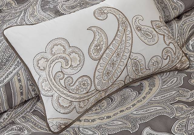 Ronan Gray 5 Pc King Comforter Set - Thumbnail - Image 3