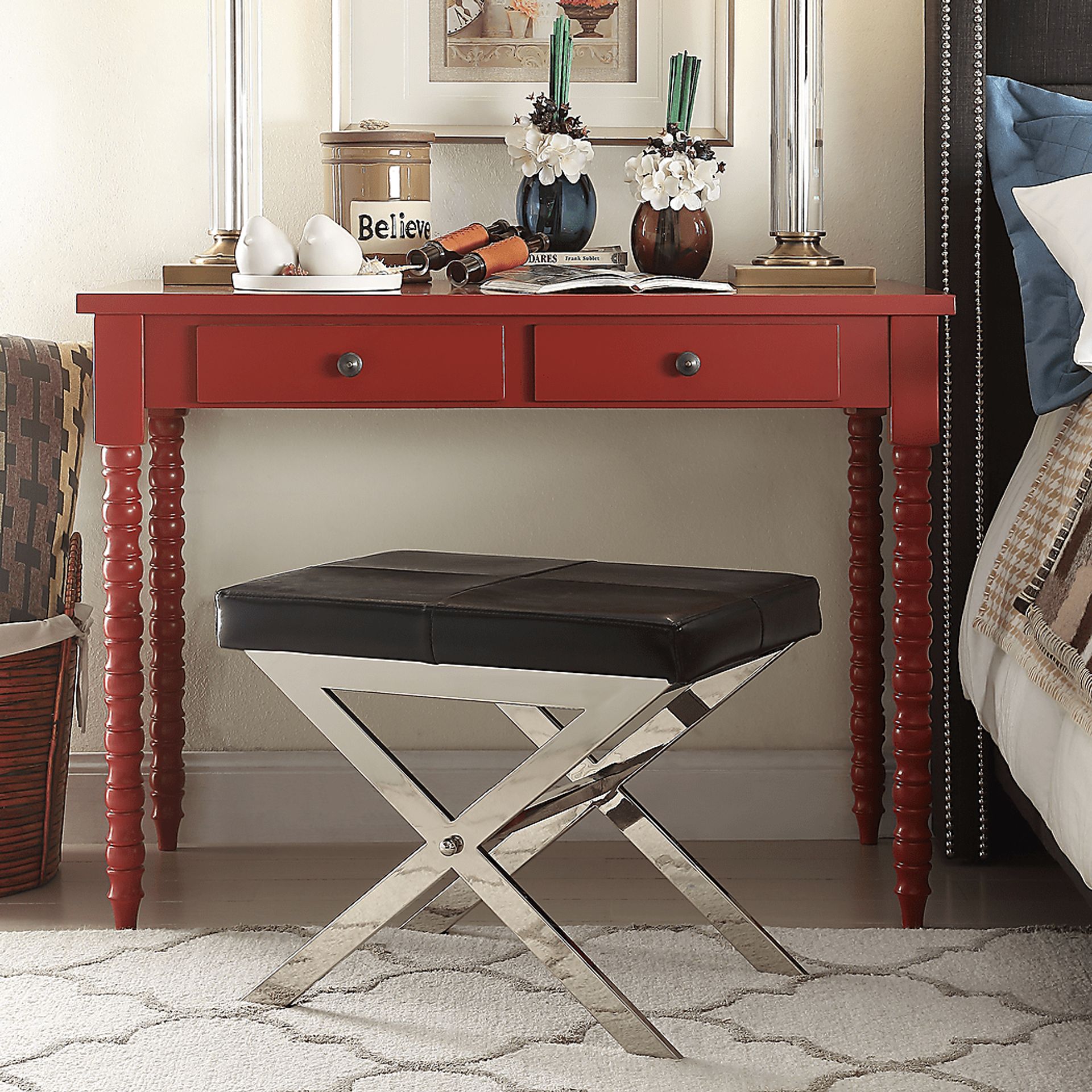 Ronia Red Desk - Image 2