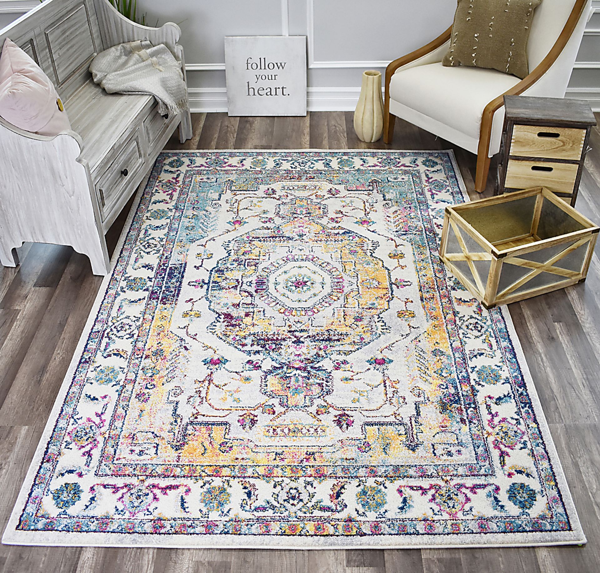 Ronith Blue 8' x 10' Rug - Image 3