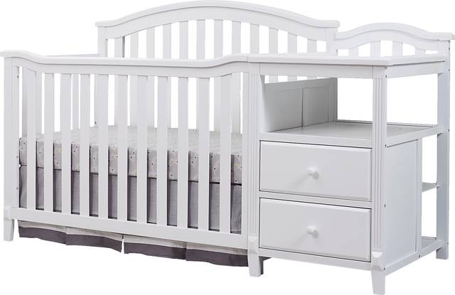 Ronja White Crib with Changer - Thumbnail - Image 1