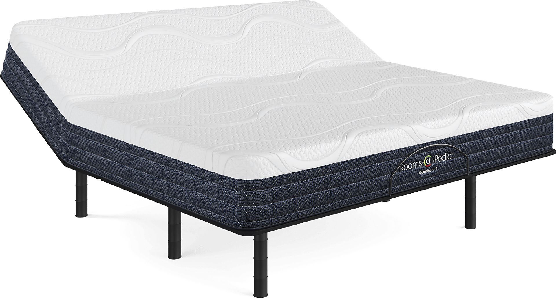 Rooms-a-Pedic QuadTech 11 King Mattress with Head Up Only Base - Image 1
