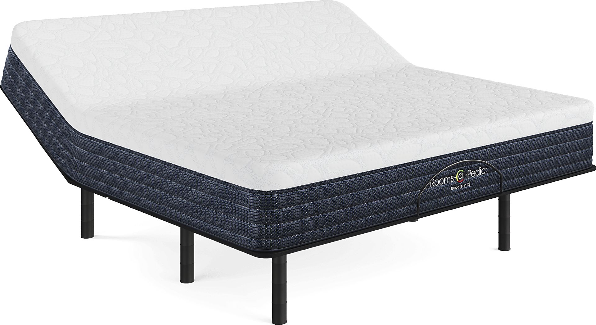 Rooms-a-Pedic QuadTech 12 King Mattress with Head Up Only Base - Image 1