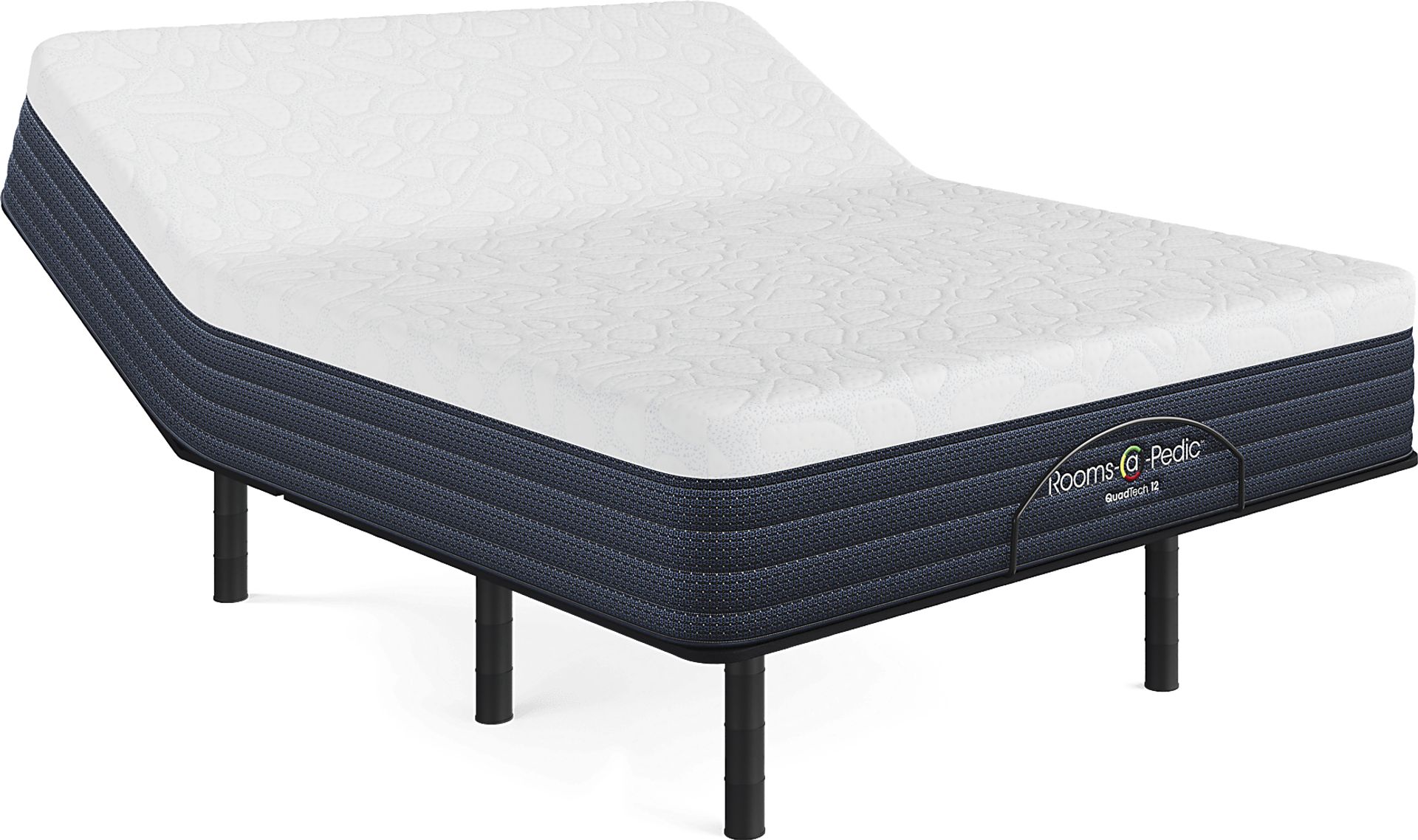 Rooms-a-Pedic QuadTech 12 Queen Mattress with Head Up Only Base - Image 1