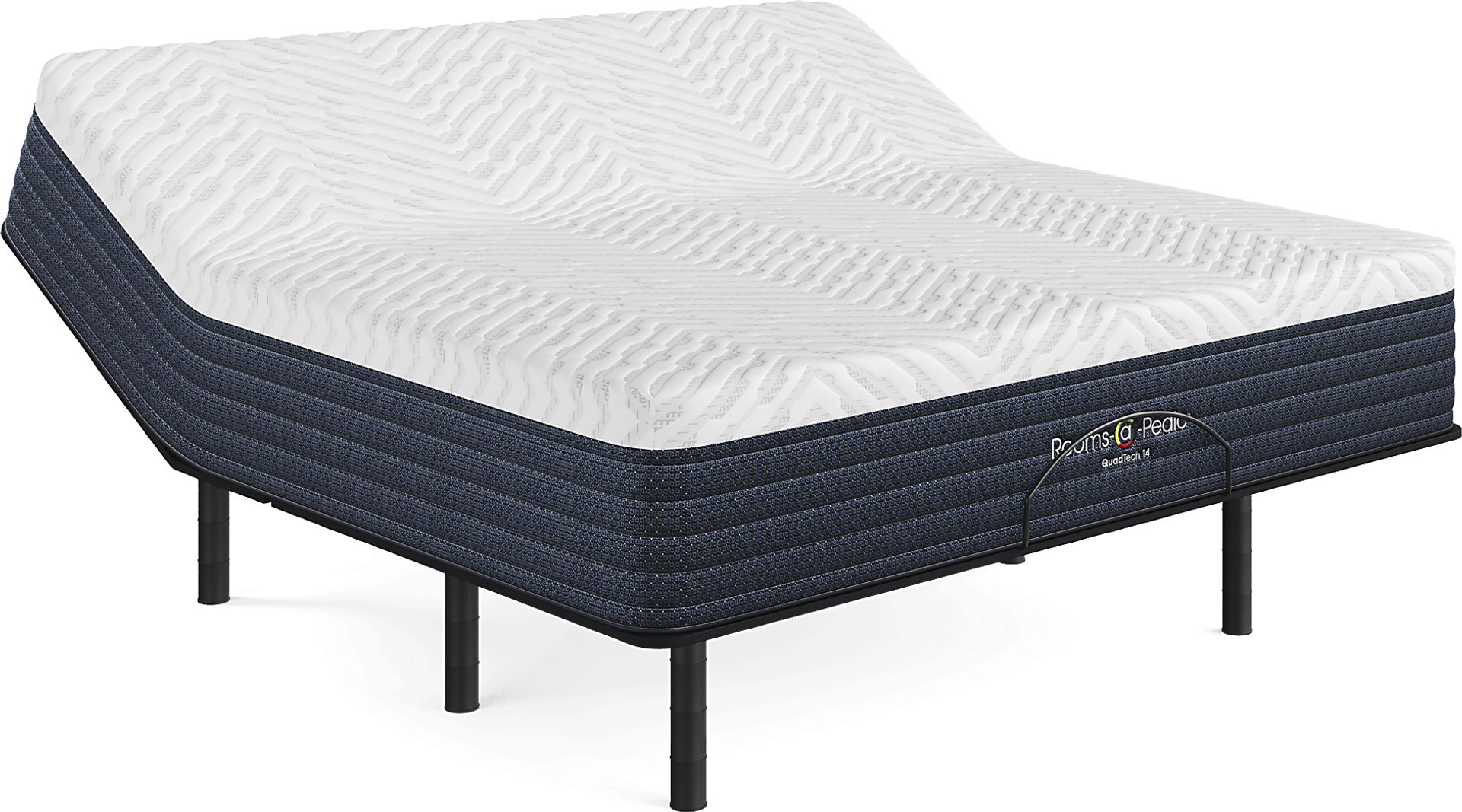 Rooms-a-Pedic QuadTech 14 King Mattress with Head Up Only Base - Image 1