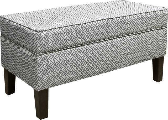 Roosevelt Court Cross Section Charcoal Storage Bench - Thumbnail - Image 1