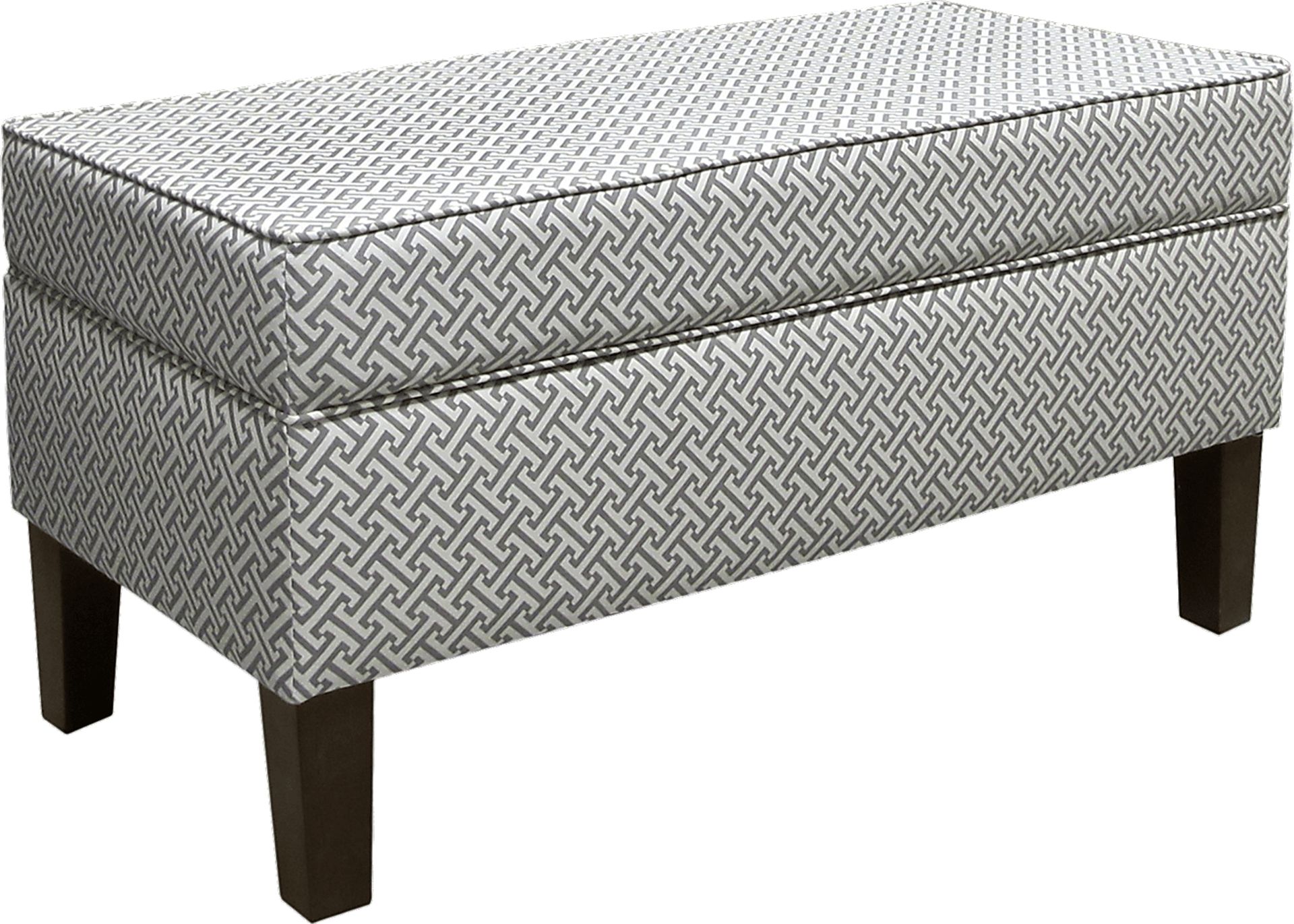 Roosevelt Court Cross Section Charcoal Storage Bench - Image 1