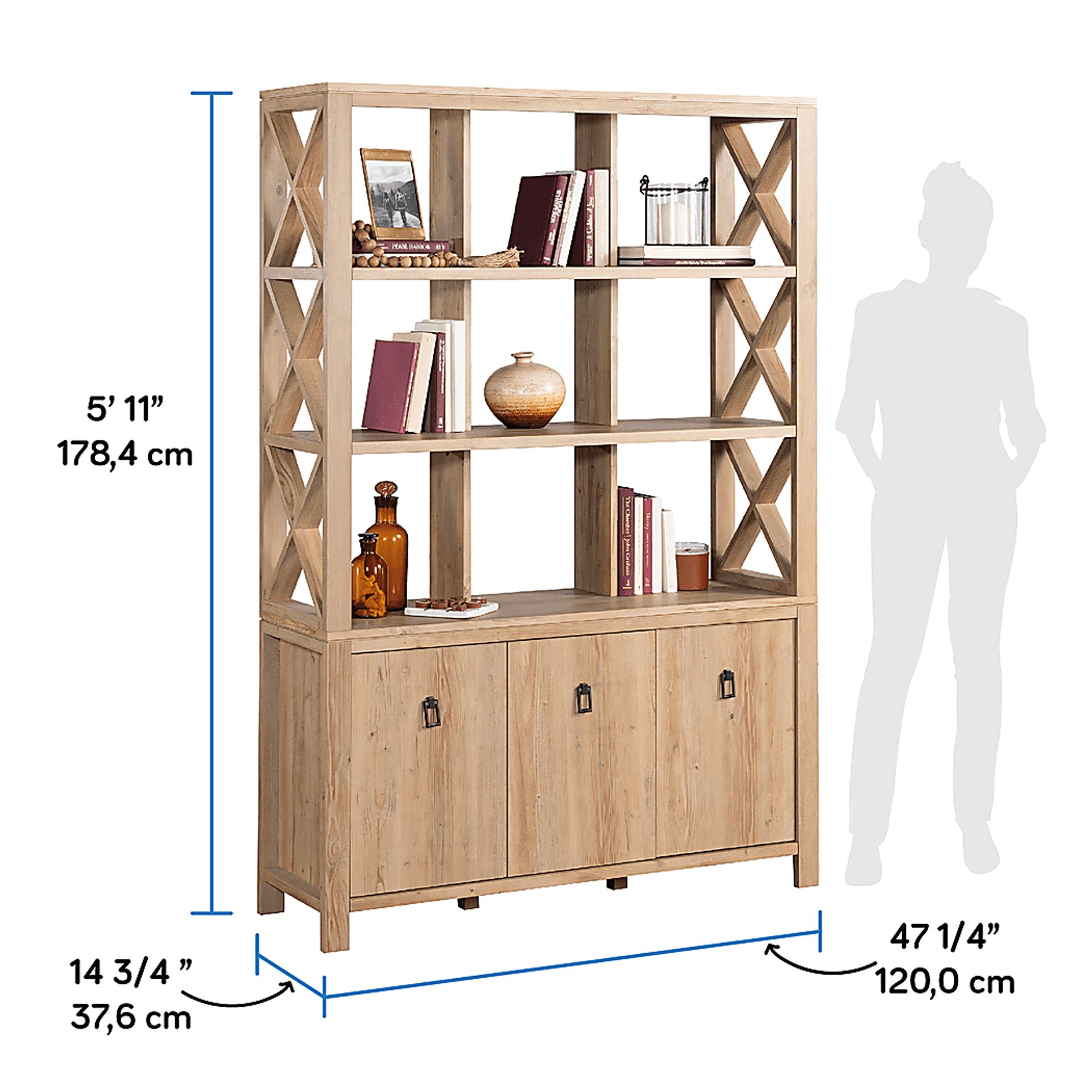 Rootstone Brown Bookcase - Image 5