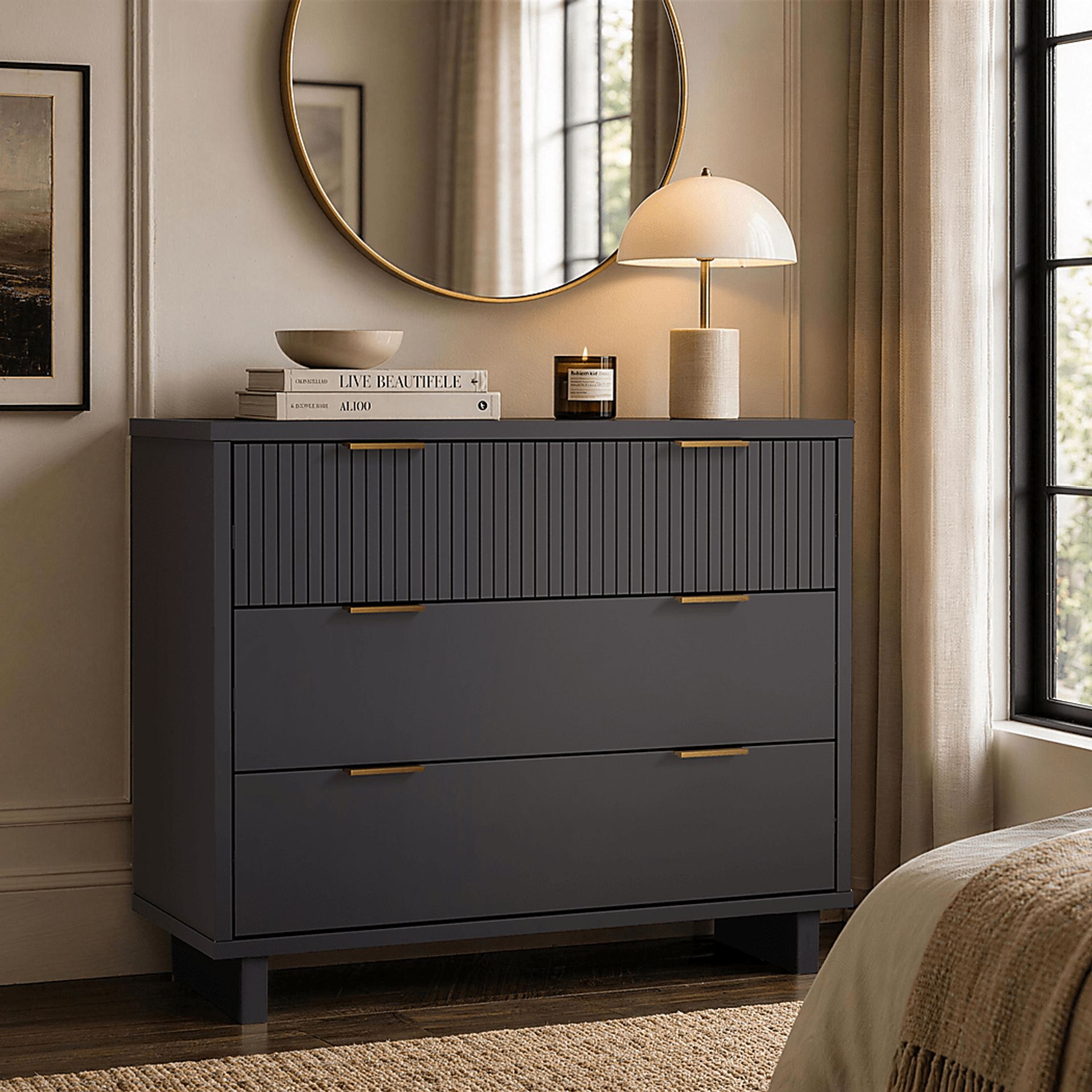 Rorda Charcoal Dresser - Image 2