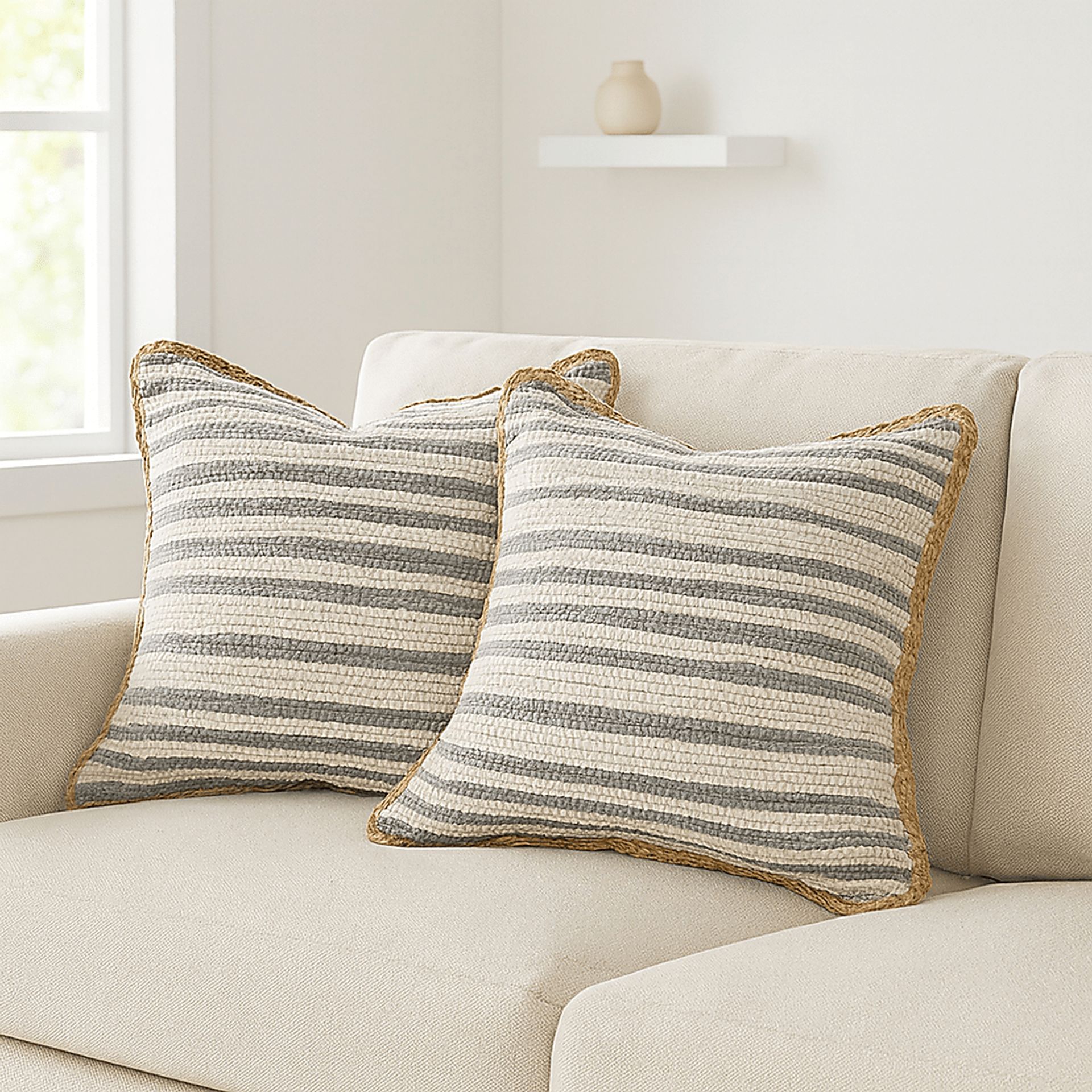 Roree Gray Pillow, Set of 2 - Image 2
