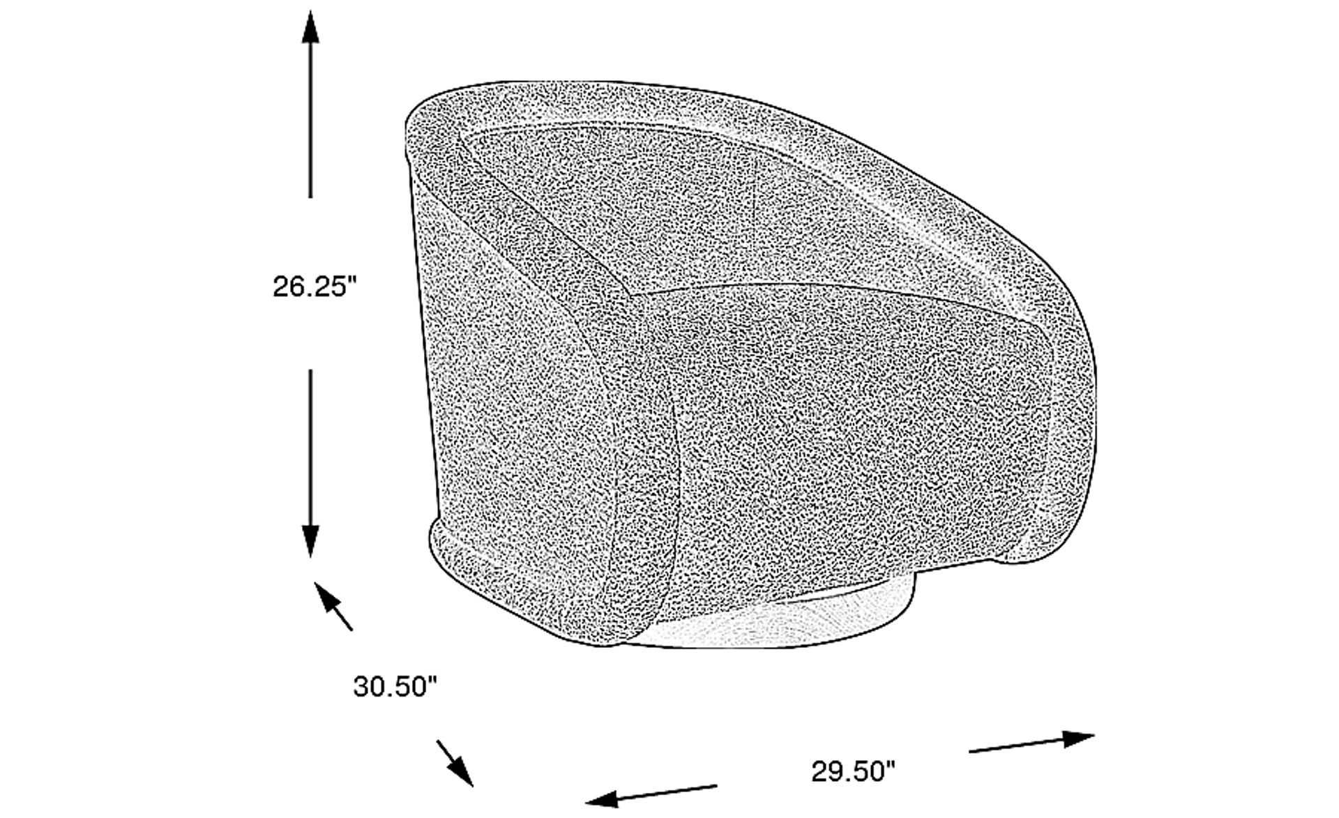 Dimension Image. Please refer to the Dimension Tab on this page for dimension details.