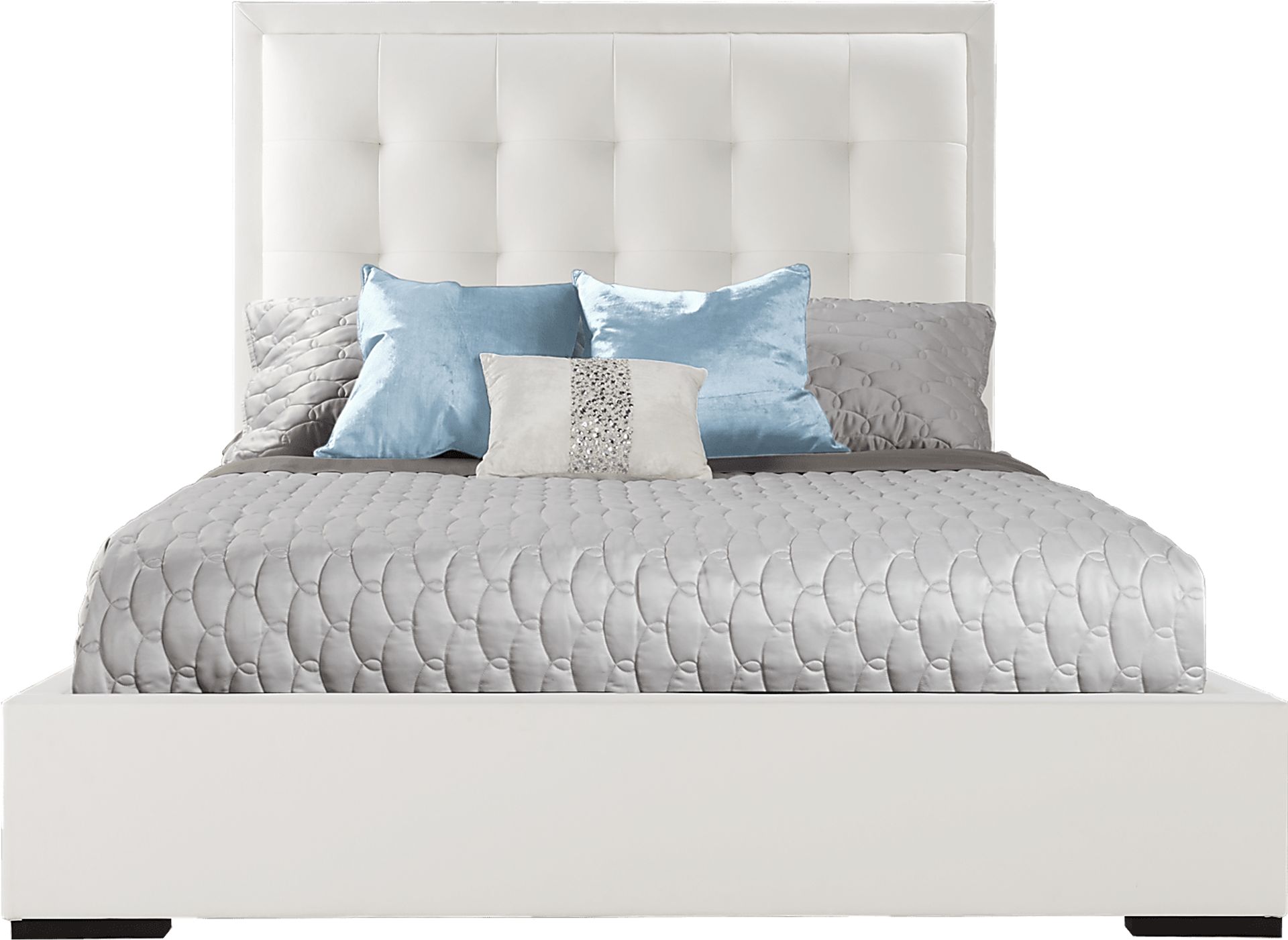 Rosalia White 3 Pc King Bed - Image 1