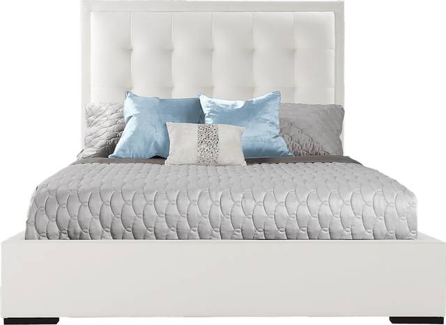 Rosalia White 3 Pc Queen Bed - Thumbnail - Image 1