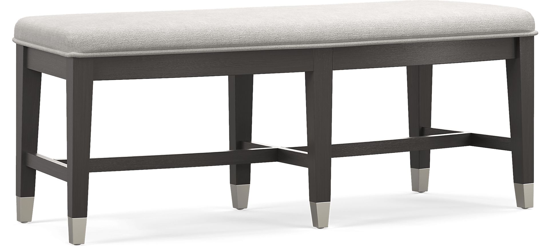 Rosalie Espresso Upholstered Bench - Image 1