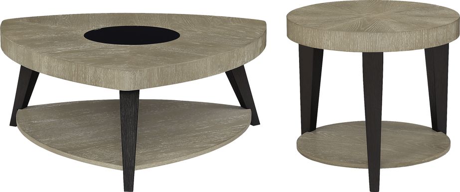Rosalie Gray 2 Pc Table Set
