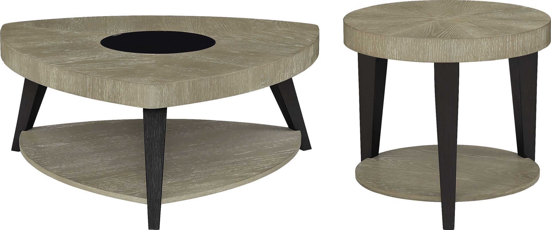 Rosalie Gray 2 Pc Table Set - Image 1