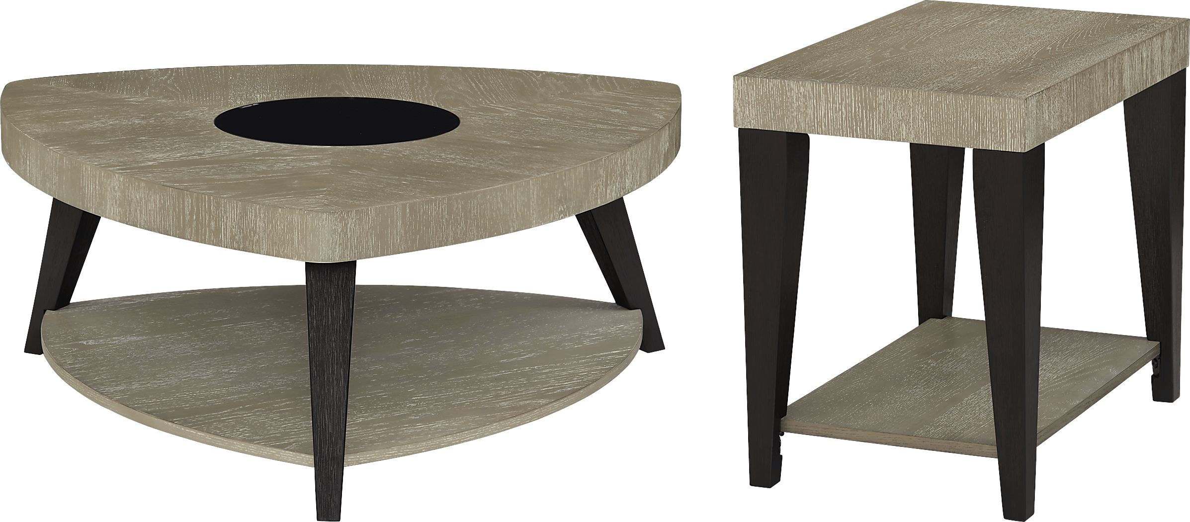 Rosalie Gray 2 Pc Table Set