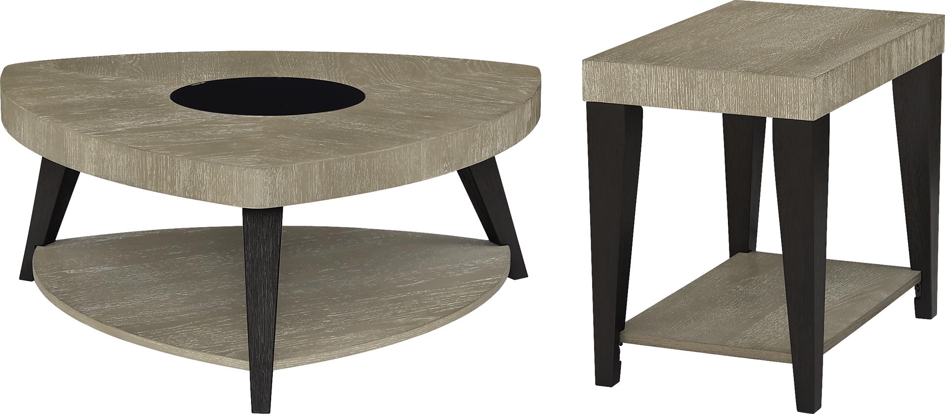Rosalie Gray 2 Pc Table Set