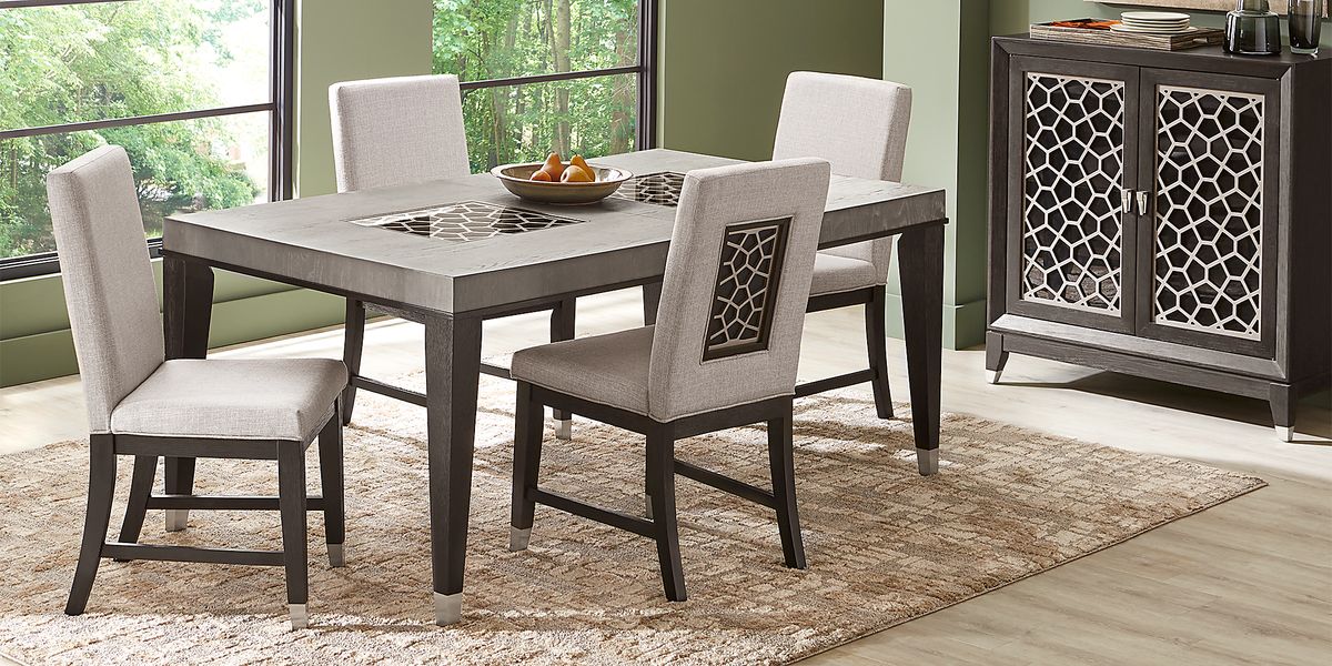 Rosalie 5 Pc Gray Beige Dining Room Set - Rooms To Go