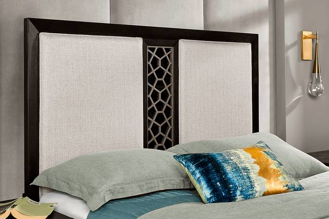 Rosalie Gray and Black 5 Pc King Storage Bedroom - Thumbnail - Image 4