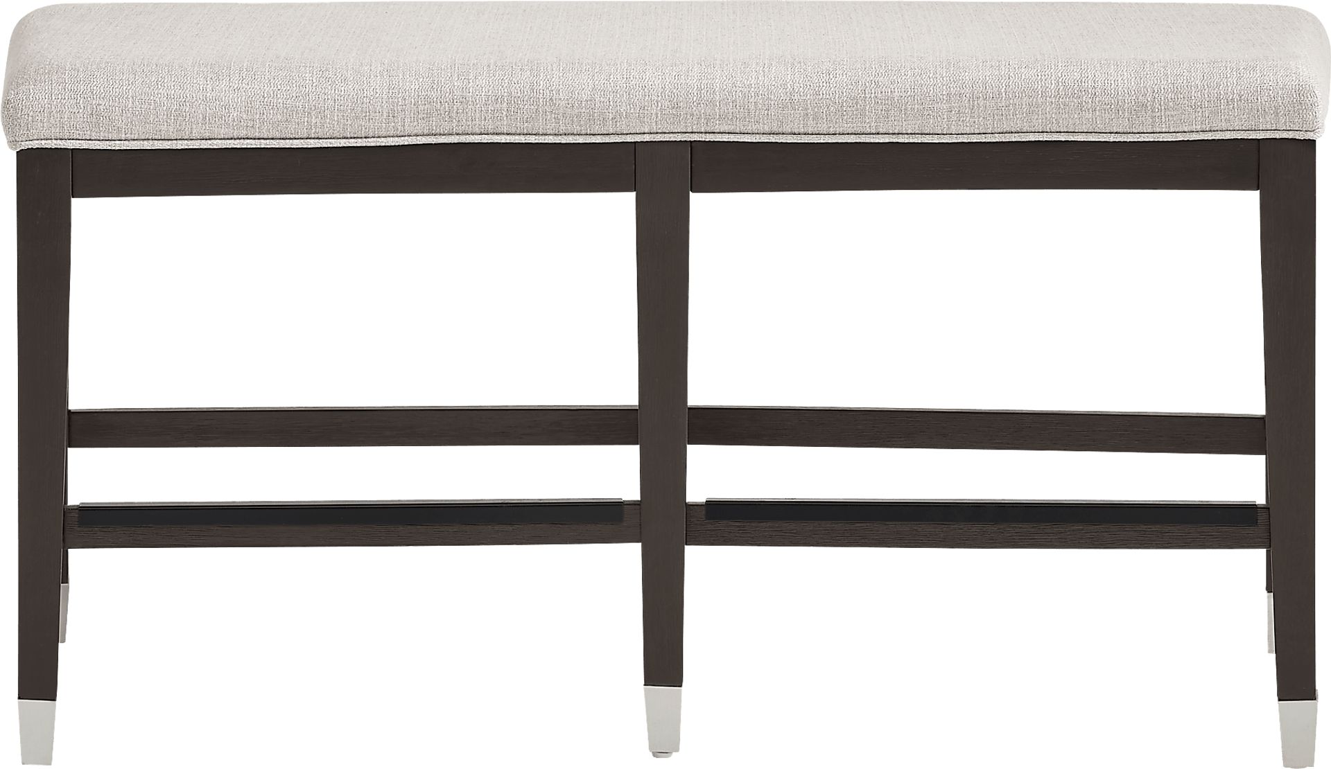 Rosalie Gray Upholstered Counter Height Bench - Image 3