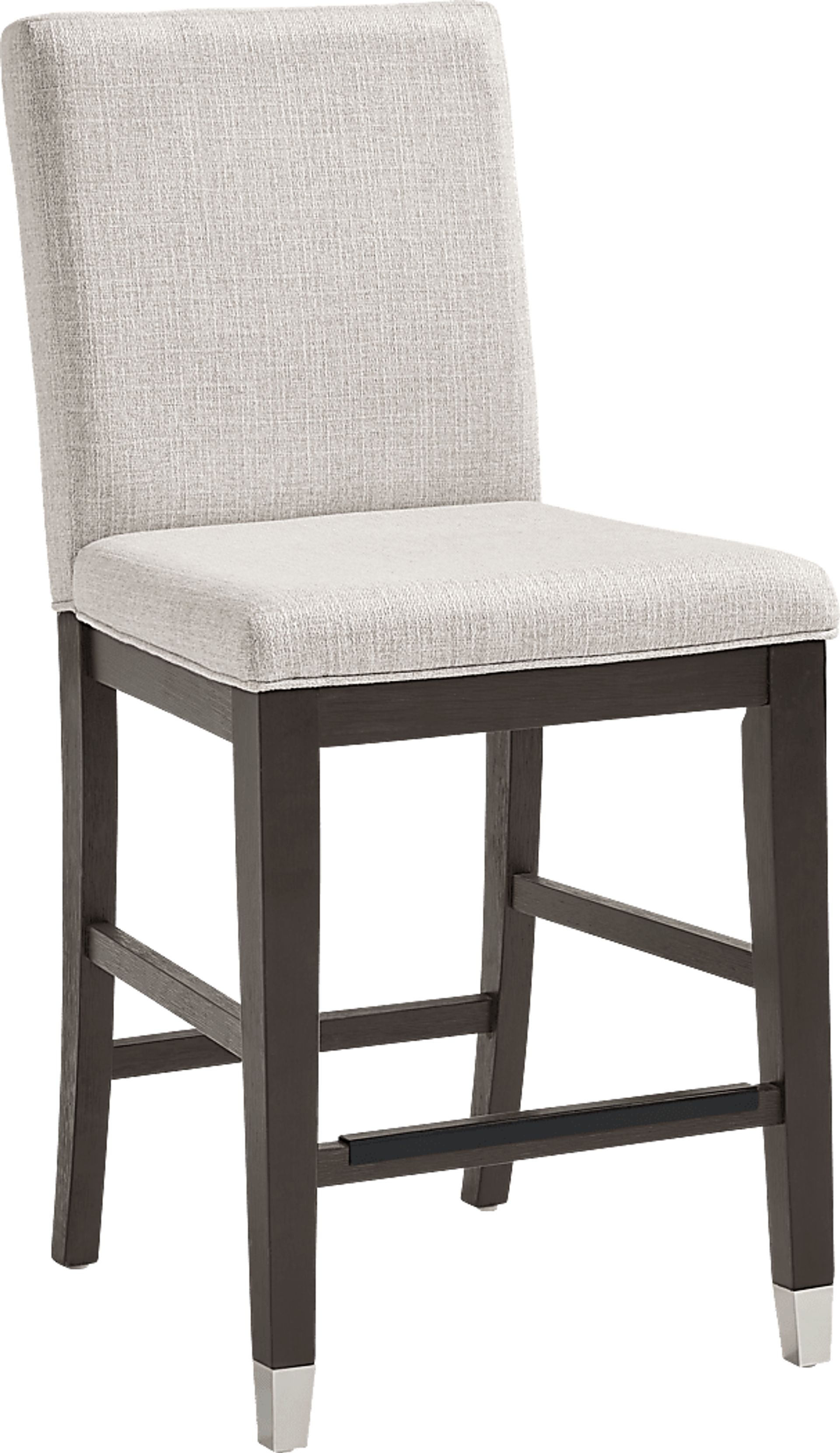 Rosalie Gray 4 Pc Counter Height Dining Room with Gray Stools and Bench - Image 6