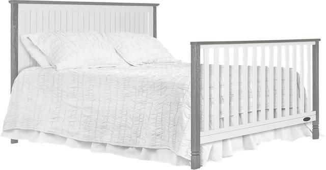 Rosamund White-Silver Convertible Crib - Thumbnail - Image 6