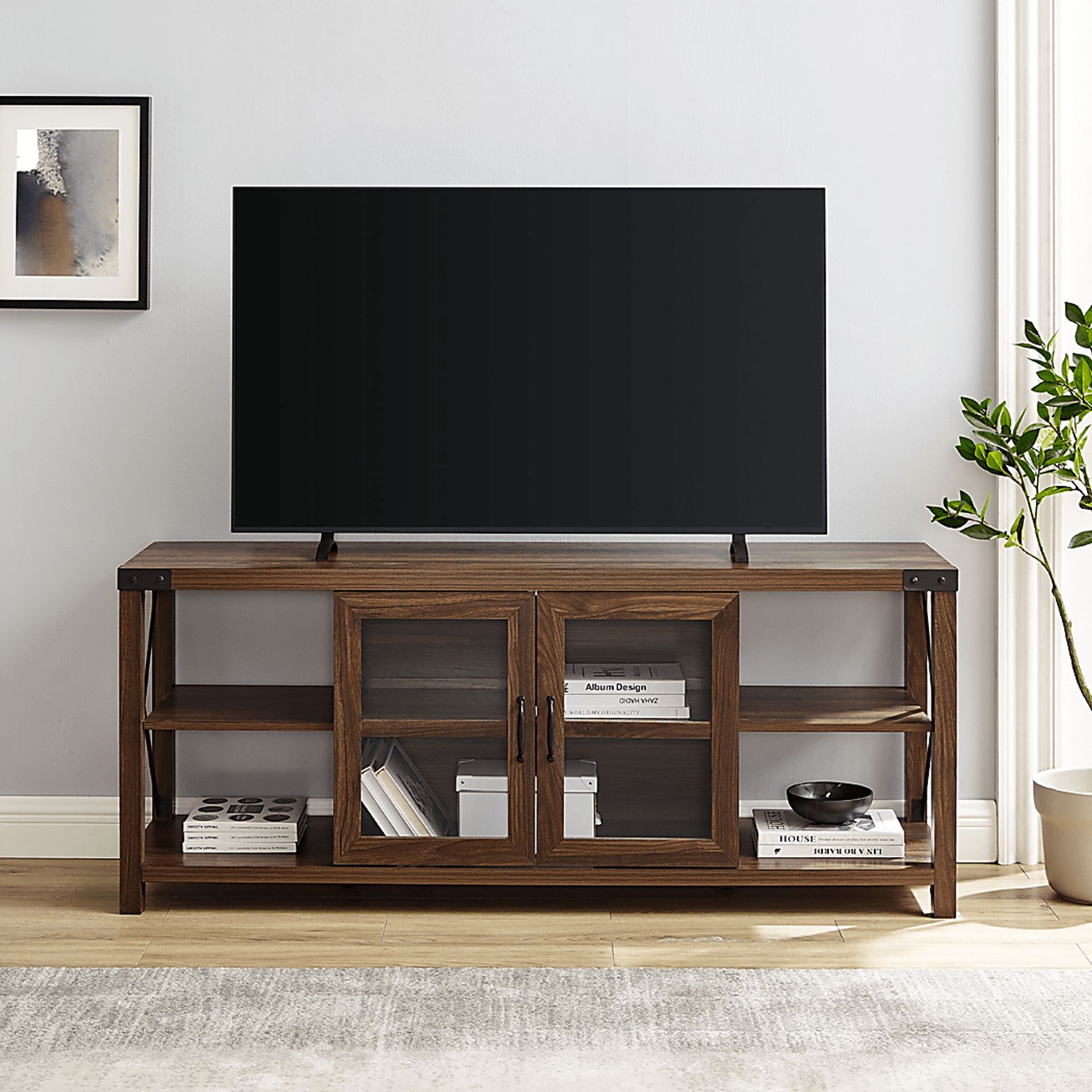 Rosapenny Walnut 60 in. Console - Image 5