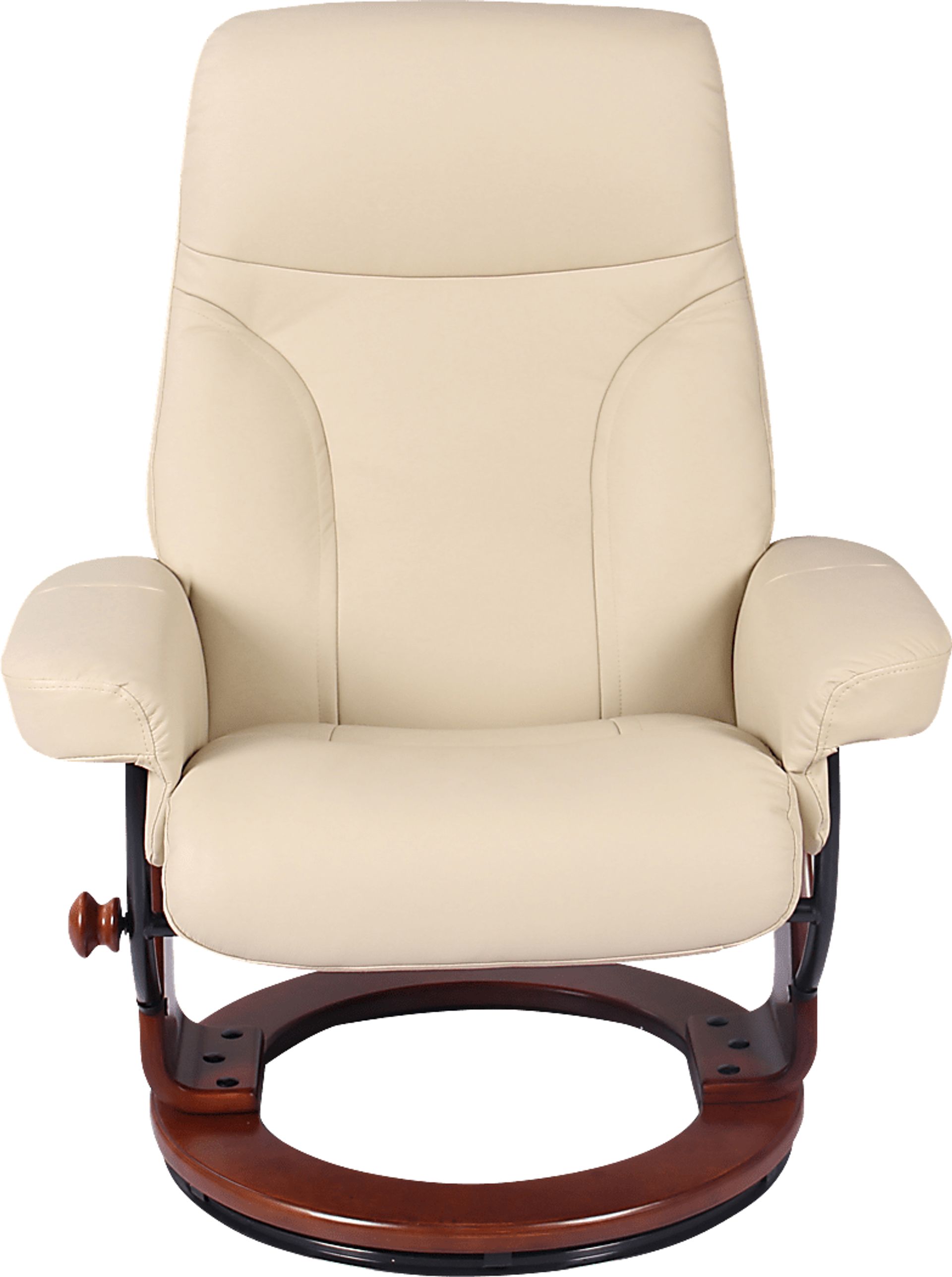 Rosaria Beige Recliner & Ottoman - Image 2