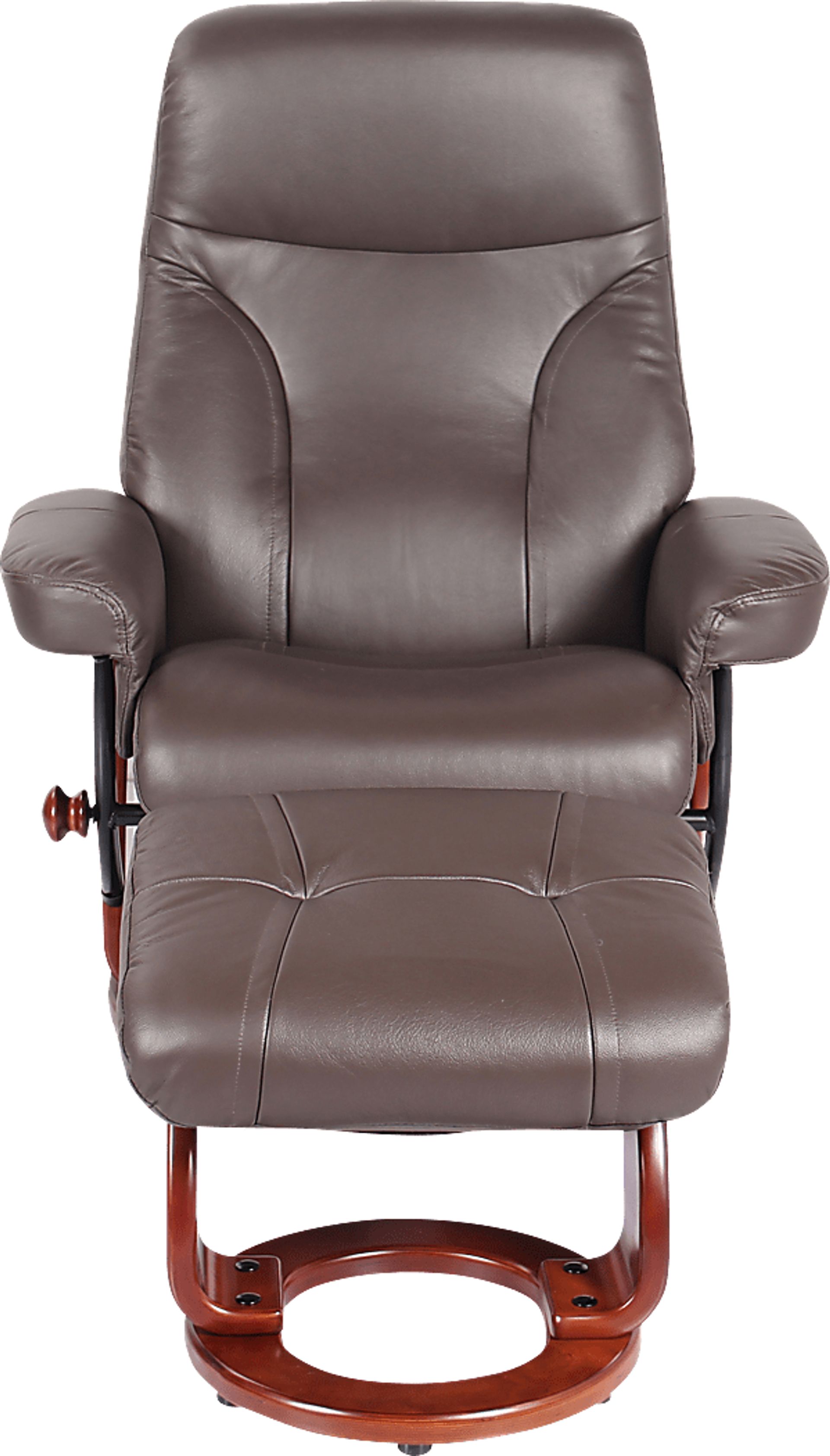 Rosaria Brown Recliner & Ottoman - Image 2