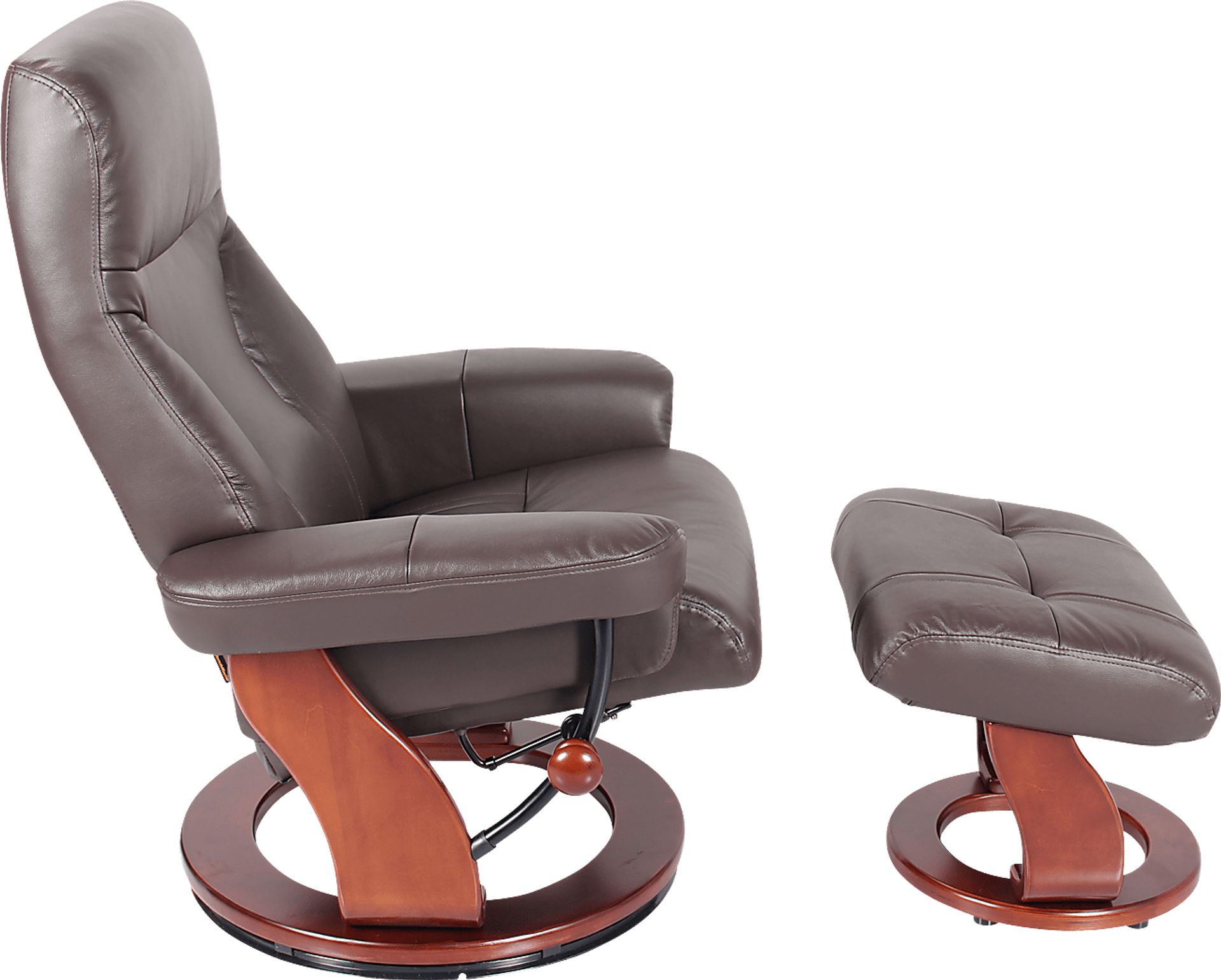 Rosaria Brown Recliner & Ottoman - Image 3