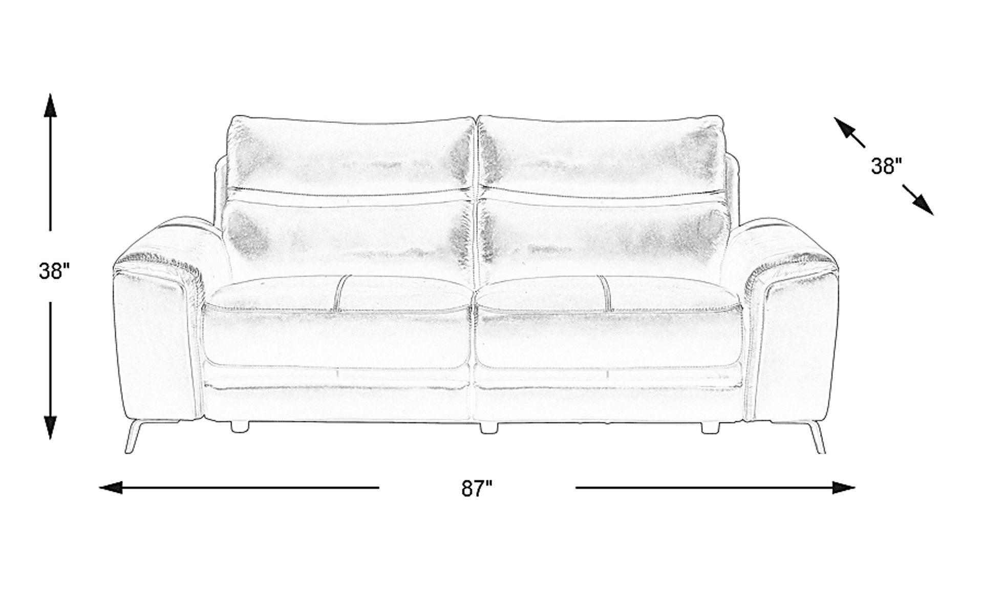 Dimension Image. Please refer to the Dimension Tab on this page for dimension details.