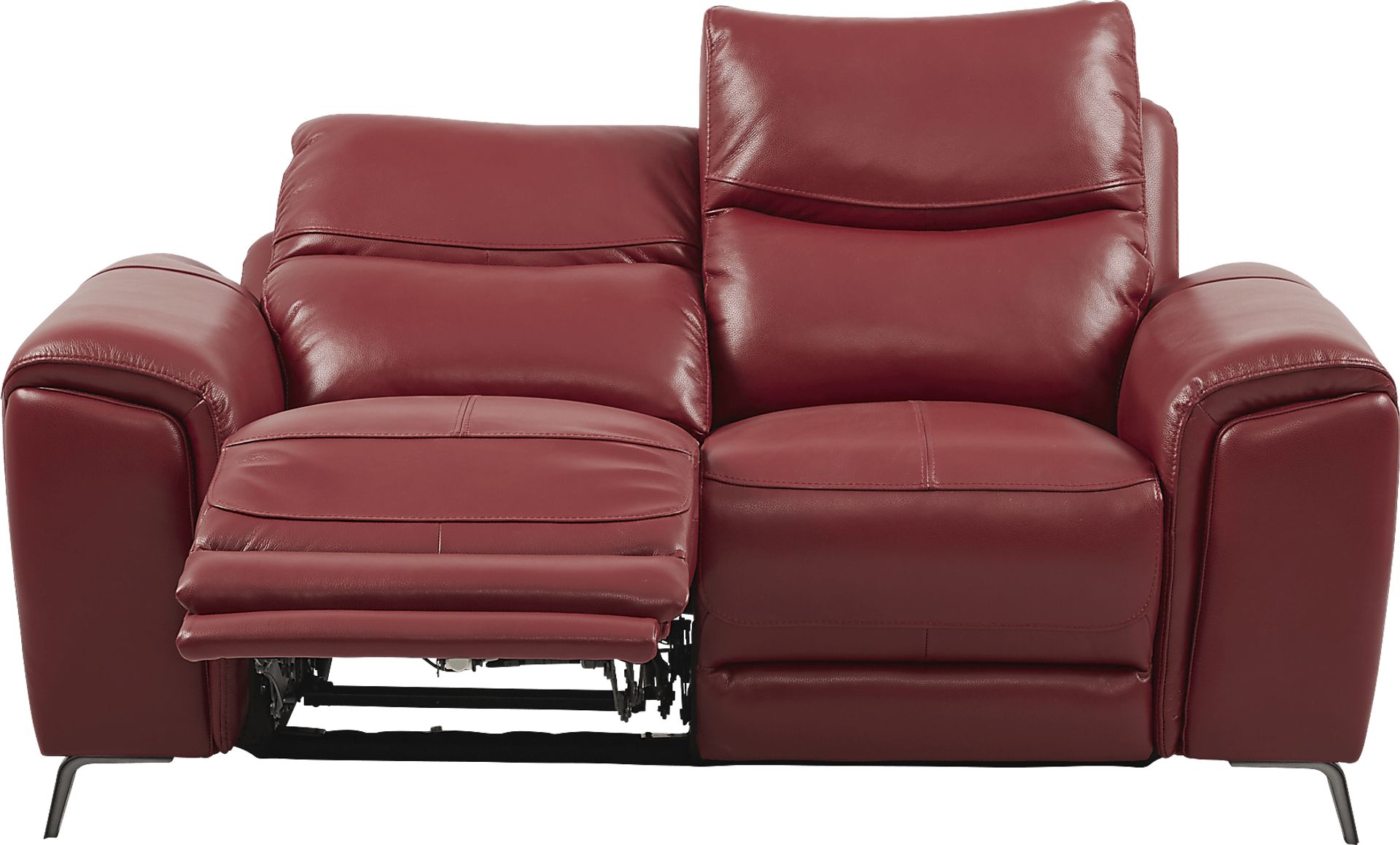 Rosato Red Leather 5 Pc Power Reclining Living Room - Image 7