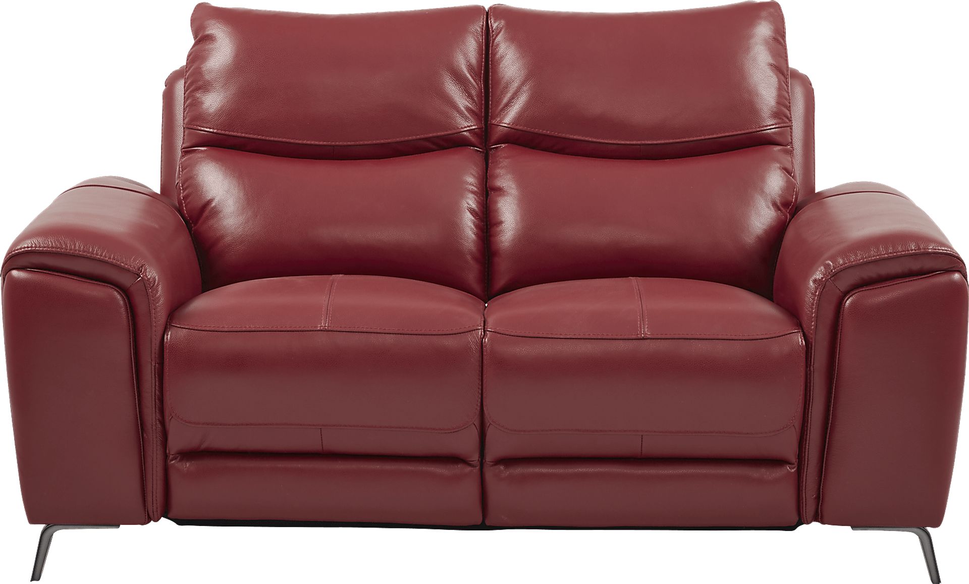 Rosato Red Leather 5 Pc Power Reclining Living Room - Image 5