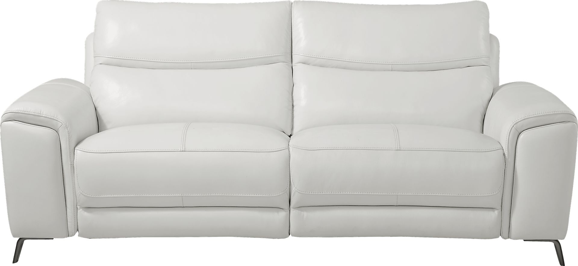 Rosato White Leather Power Reclining Sofa - Image 1