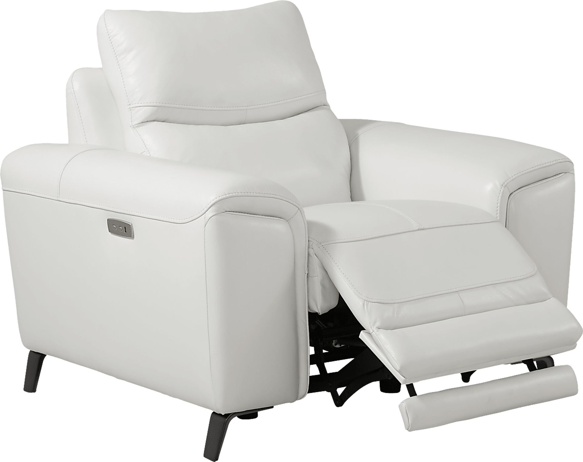 Rosato White Leather Power Recliner - Image 2