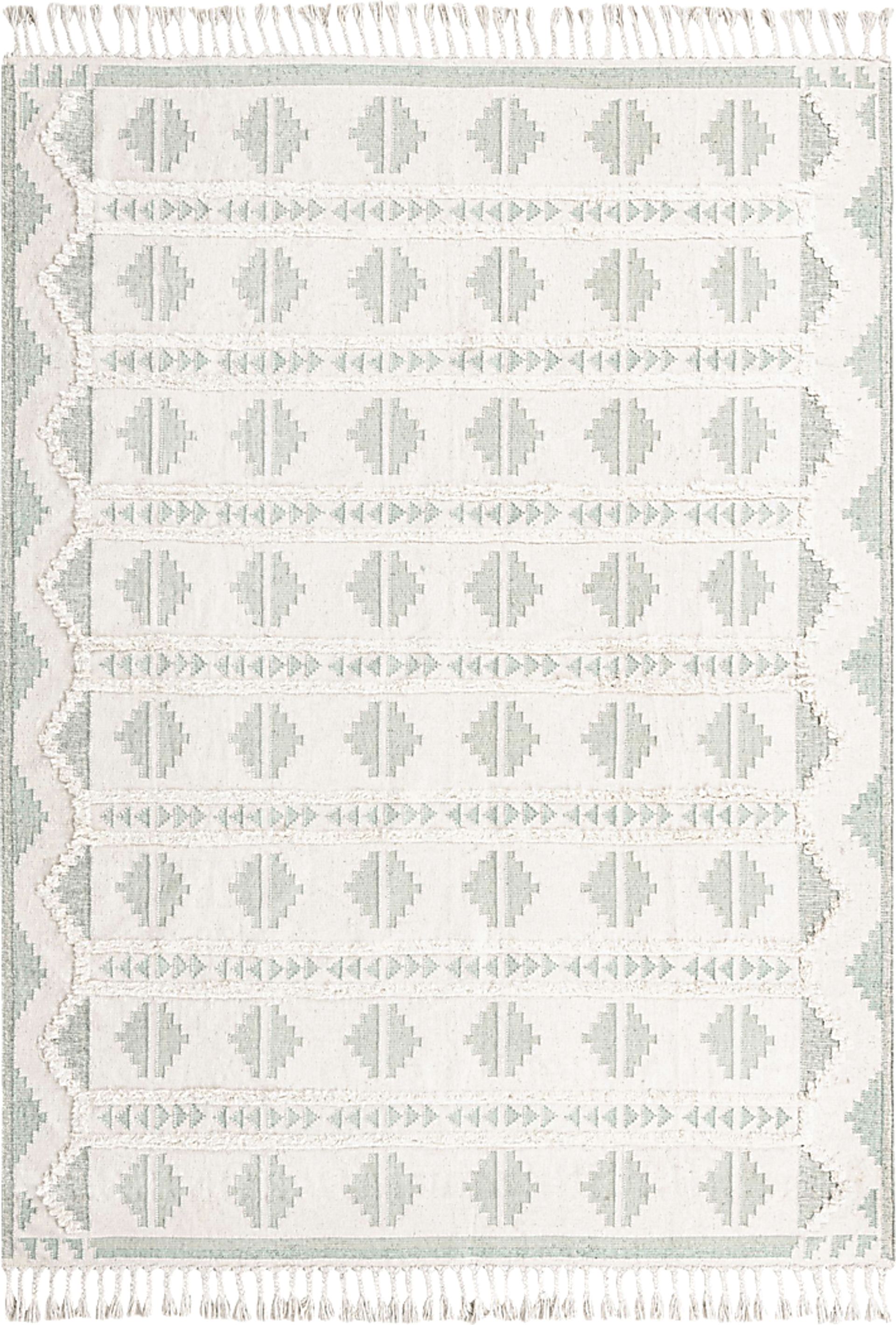 Rosea Aqua 10' x 14'1 Rug - Image 1