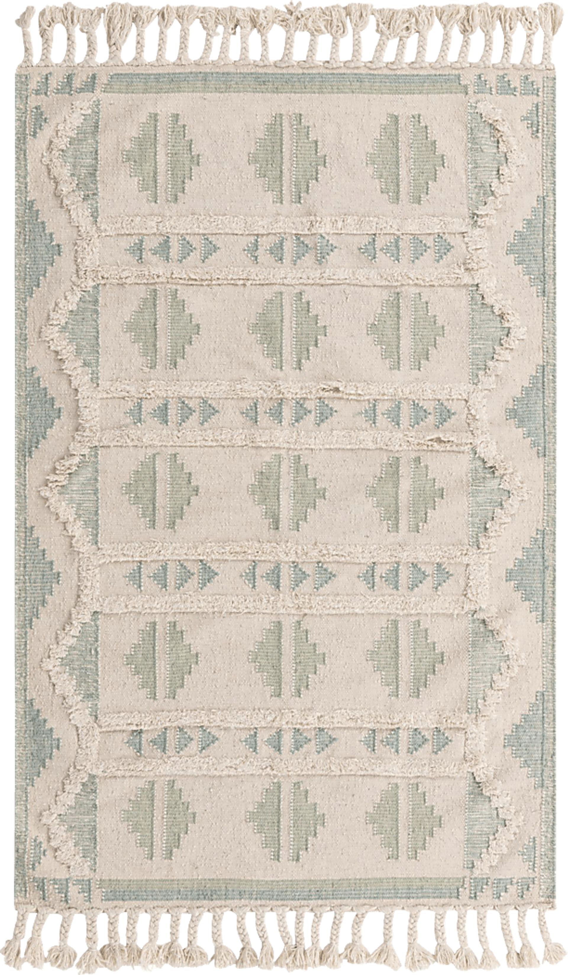 Rosea Aqua 5'1 x 8' Rug - Image 1