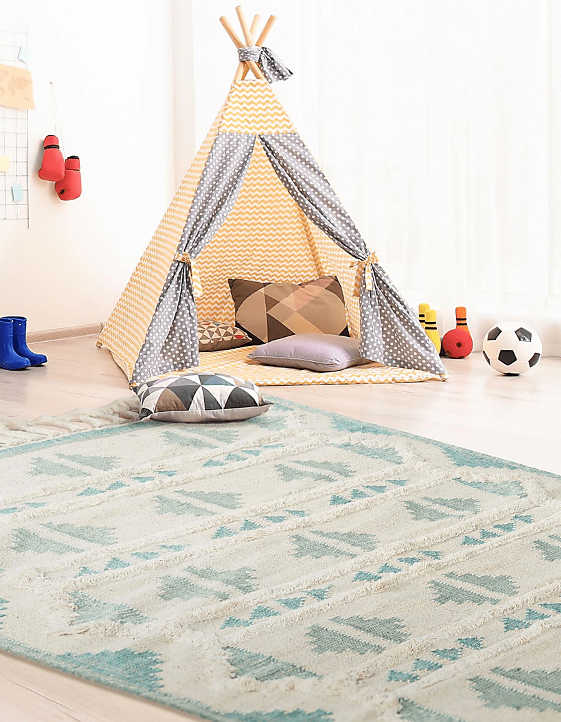 Rosea Aqua 8' x 10' Rug - Image 7