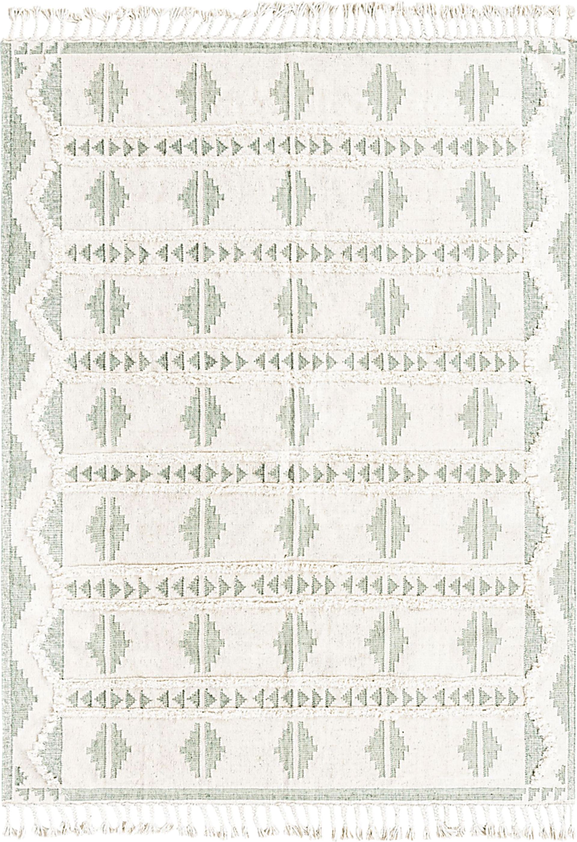 Rosea Aqua 9' x 12' Rug - Image 1