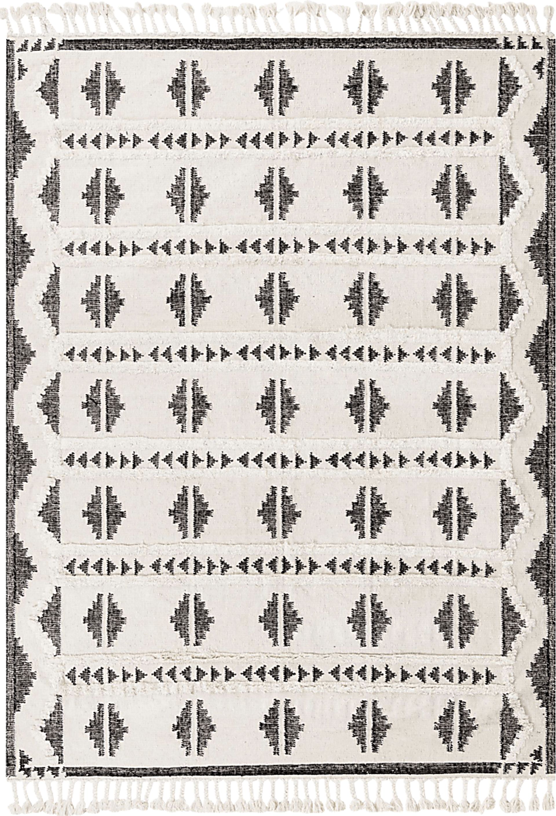 Rosea Black 10' x 14'1 Rug - Image 1
