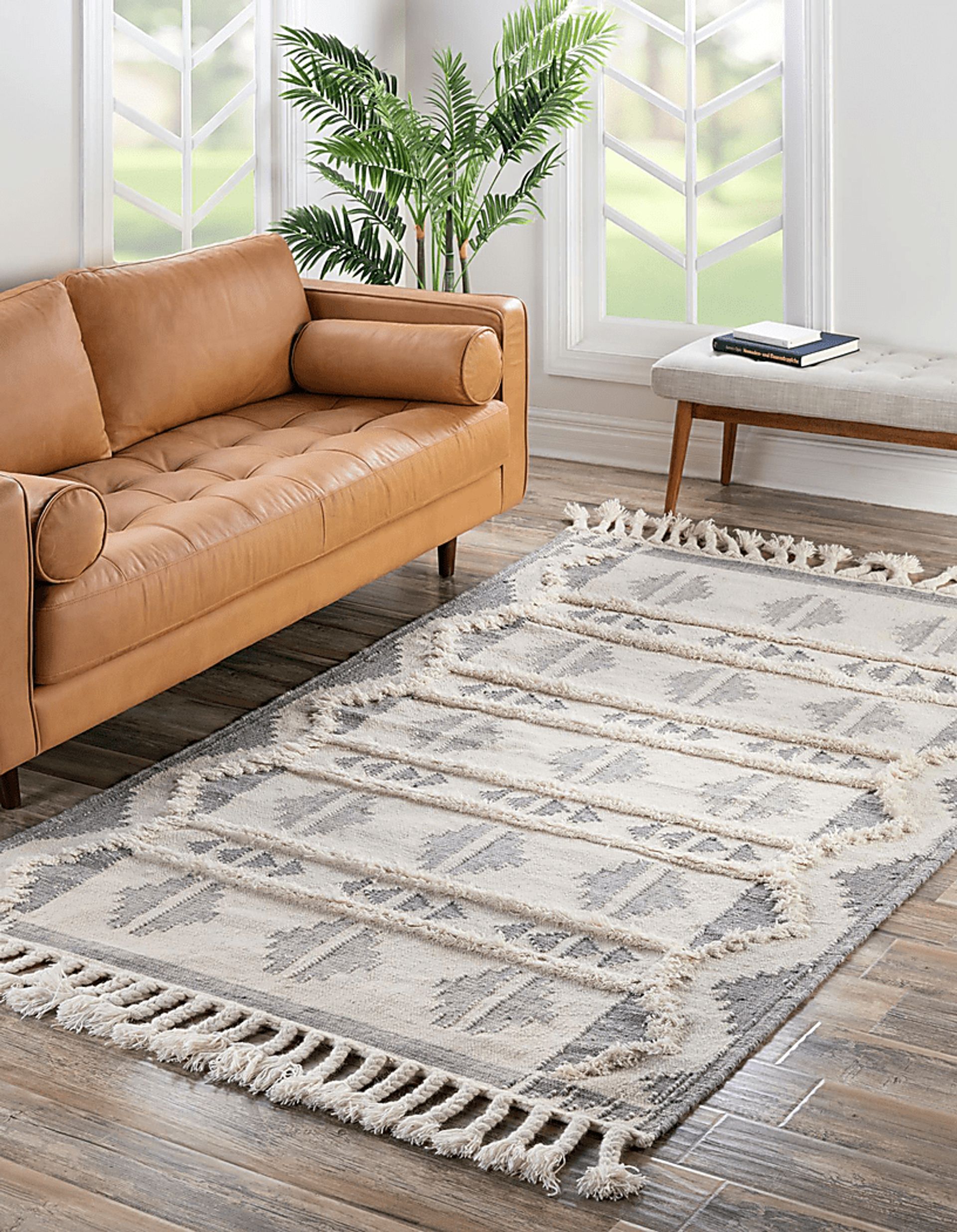 Rosea Gray 5'1 x 8' Rug - Image 2