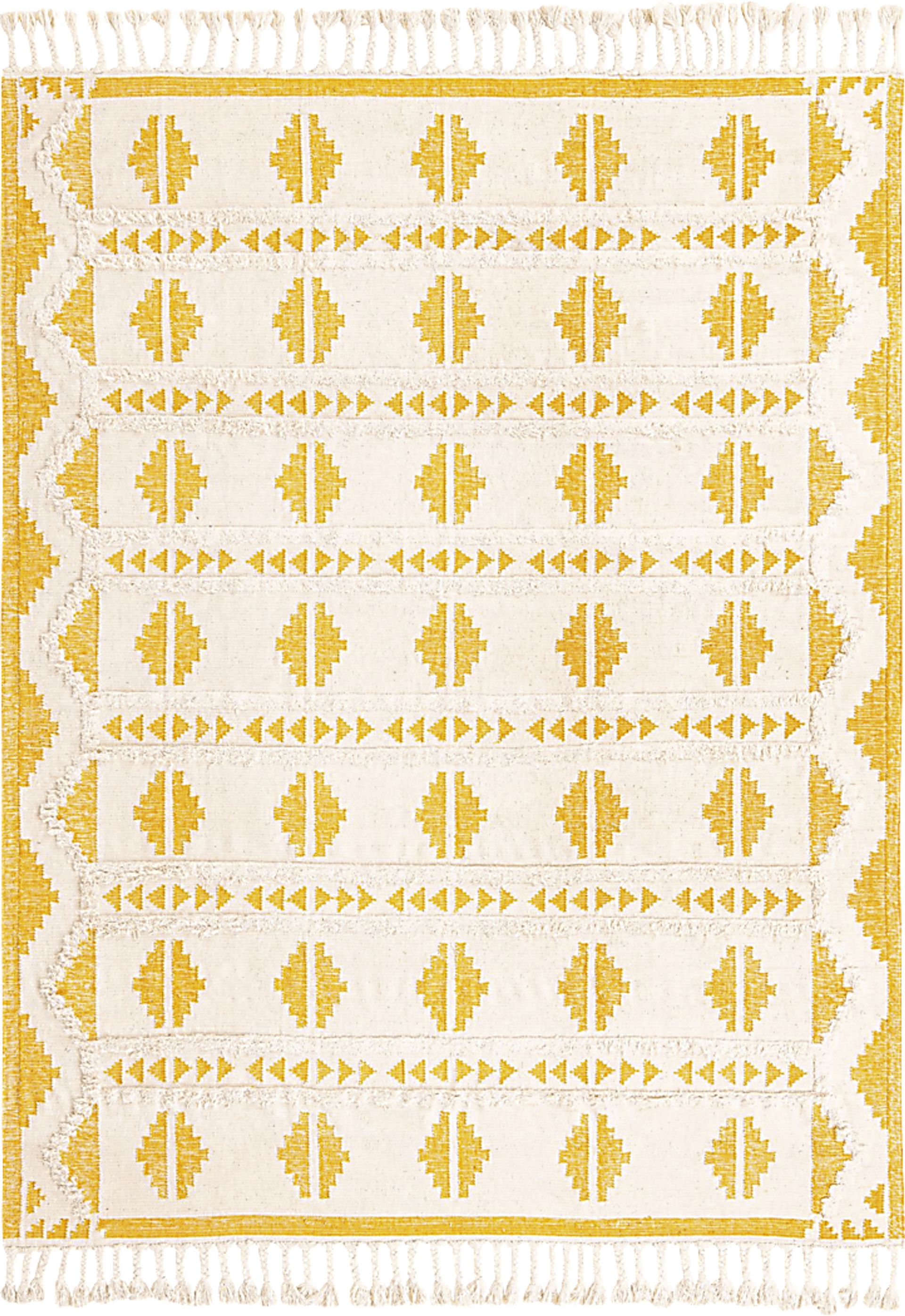 Rosea Yellow 9' x 12' Rug - Image 1