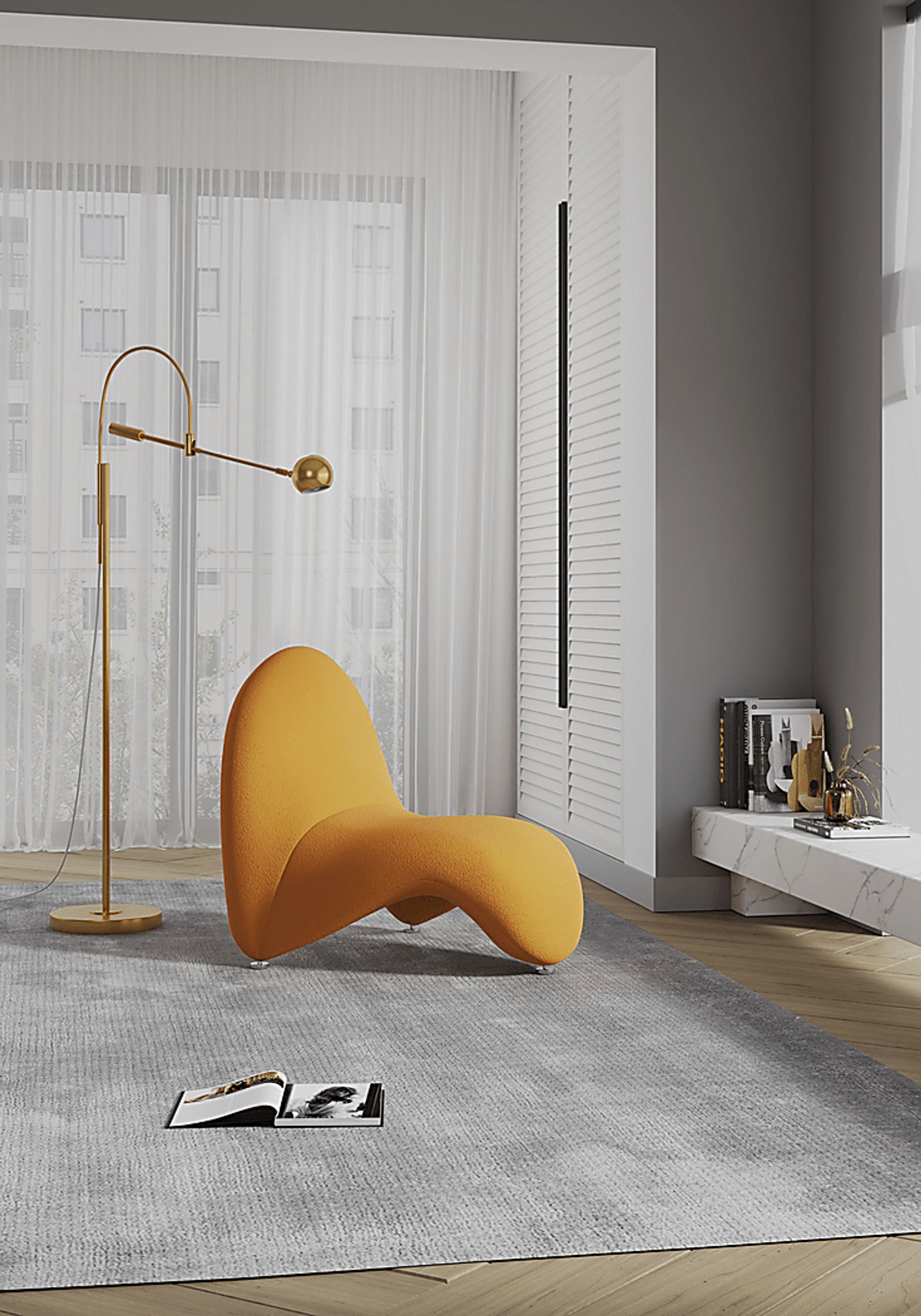Roseburg Yellow Accent Chair - Image 2