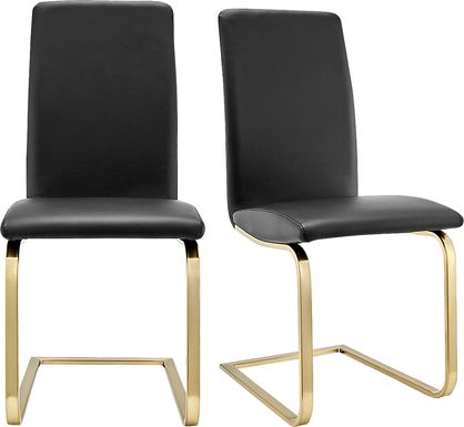 Rosecommon II Black Dining Chair, Set of 2