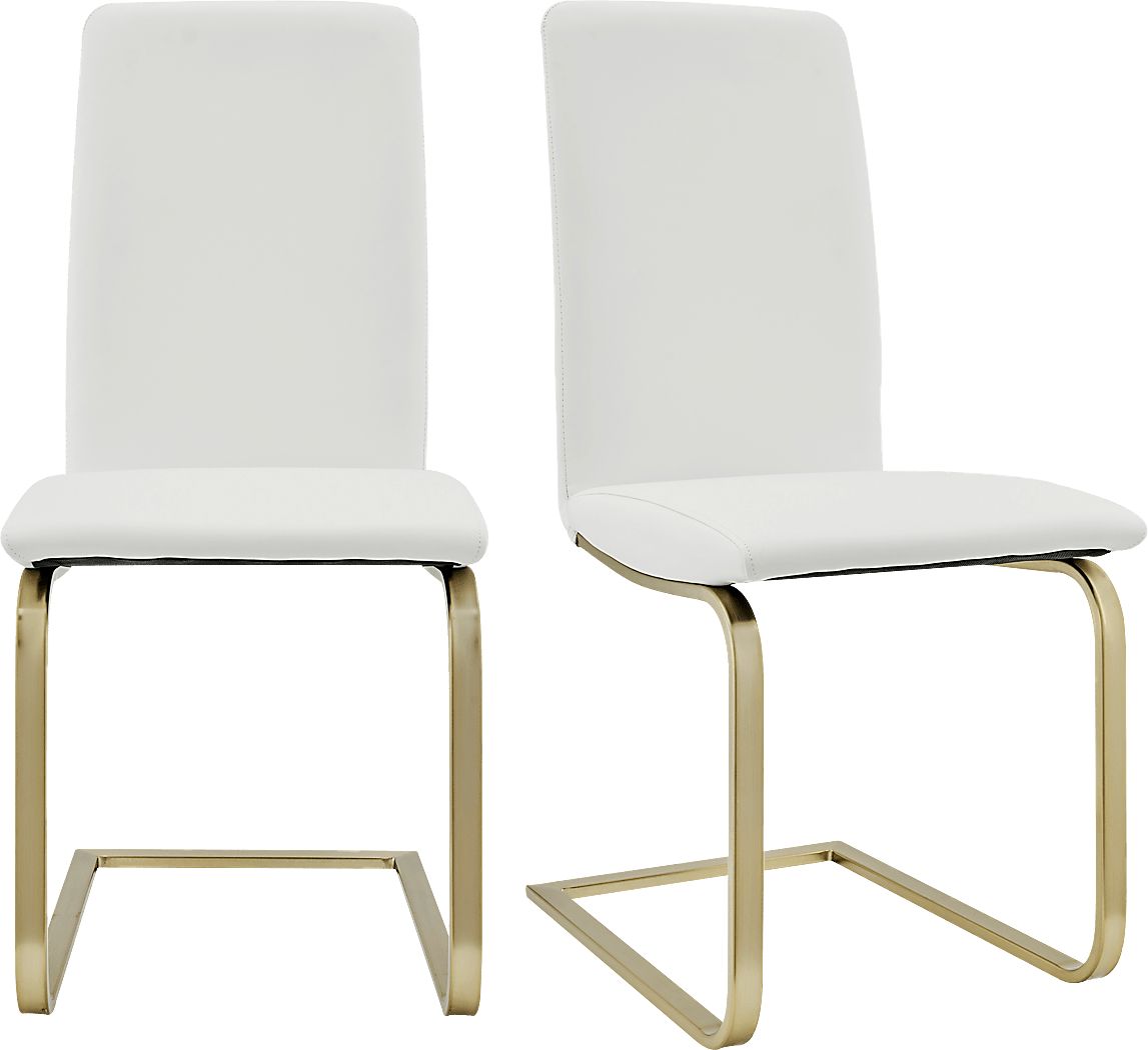 Rosecommon II White Dining Chair, Set of 2