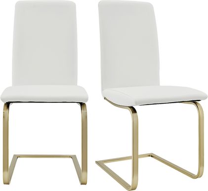 Rosecommon II White Dining Chair, Set of 2
