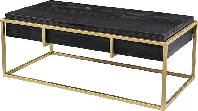Rosecrans Black Cocktail Table - Thumbnail - Image 1