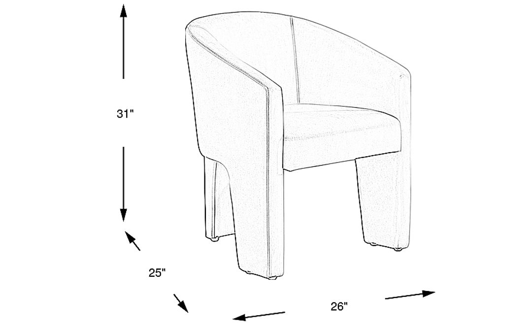 Rosedale Gray Arm Chair